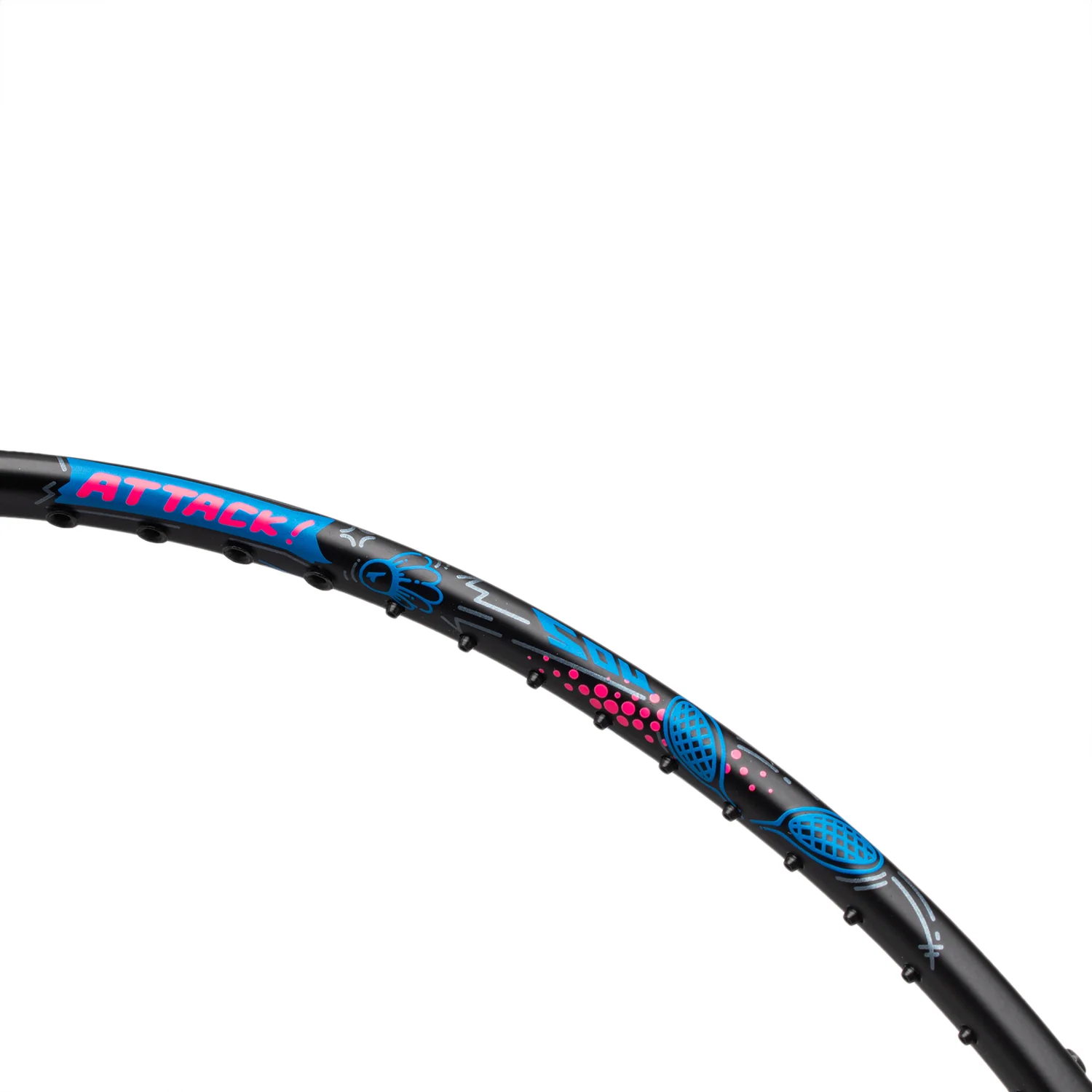 Badmintonschläger AXFORCE BIGBANG (7U) schwarz - unbespannt - AYPS273-1/AYPT289-7 - Image 12