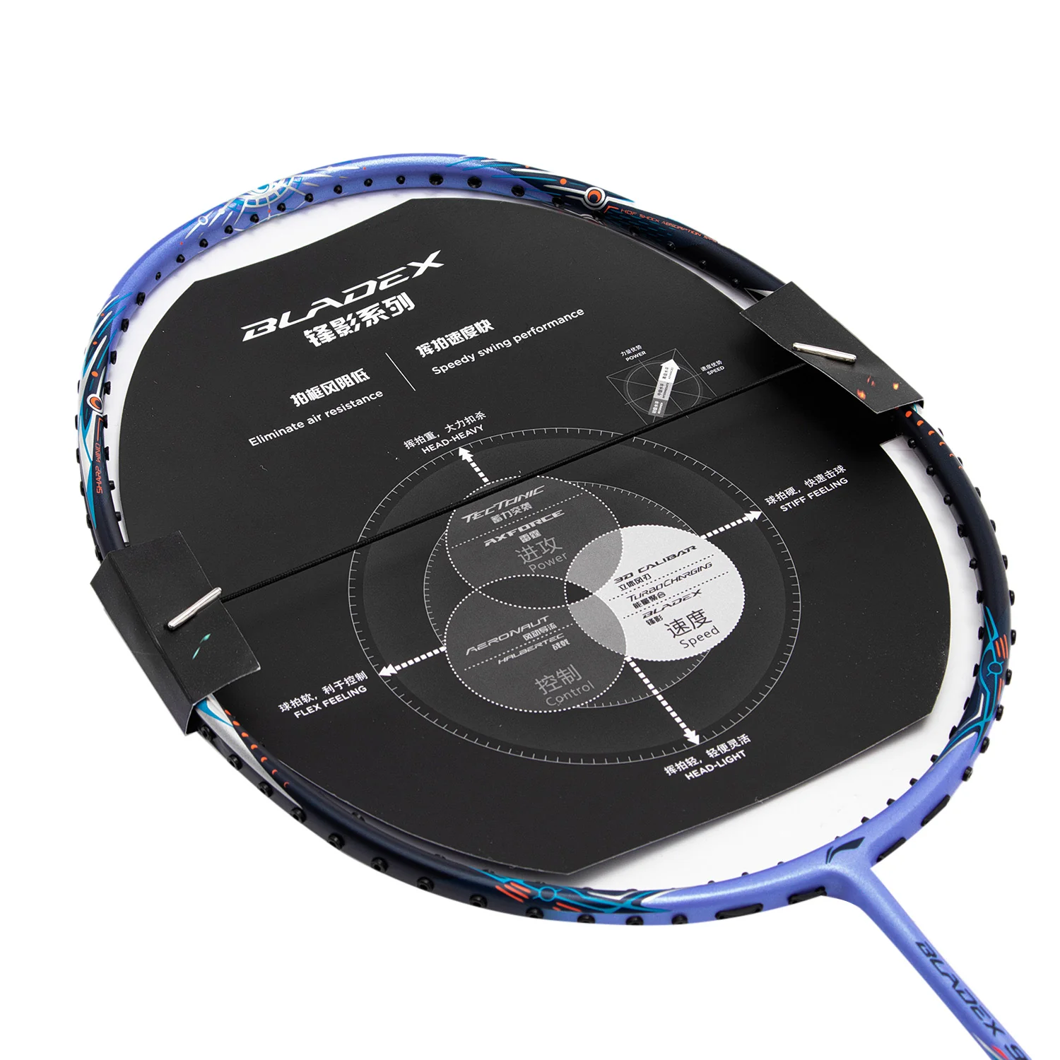 Badmintonschläger BLADEX 900 MAX Moon (4U) Blue - unbespannt - AYPT327-4 - Image 6