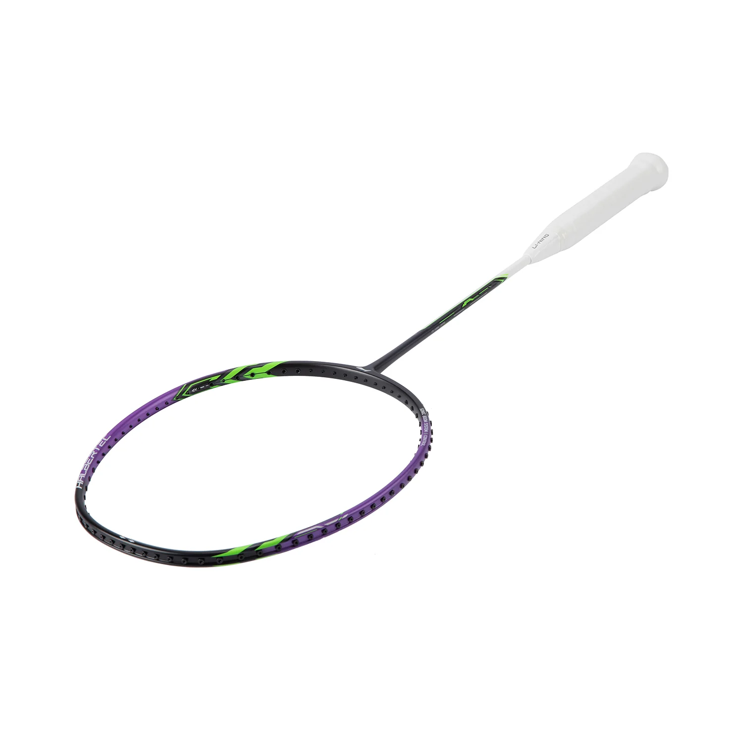 Badmintonschläger HalberTec 1000 (4U) schwarz/lila - bespannt - AYPV021-40 - Image 2