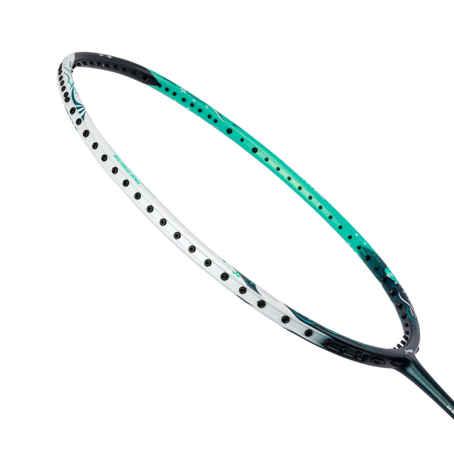 Badmintonschläger HalberTec 6000 (5U) - Weiß/Grün - unbespannt - AYPU007-5 - Image 5