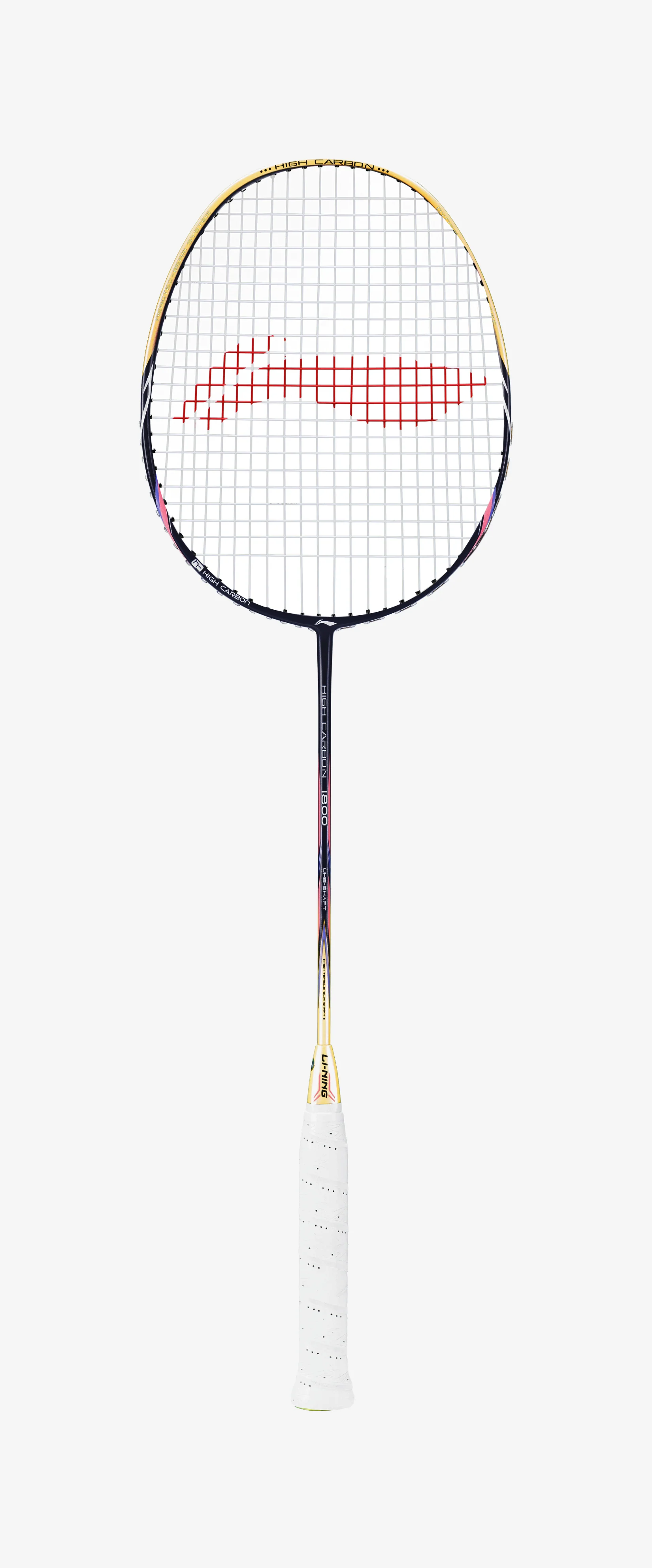 Badmintonschläger High Carbon HC1800 grau-gold bespannt - AYPL112-3