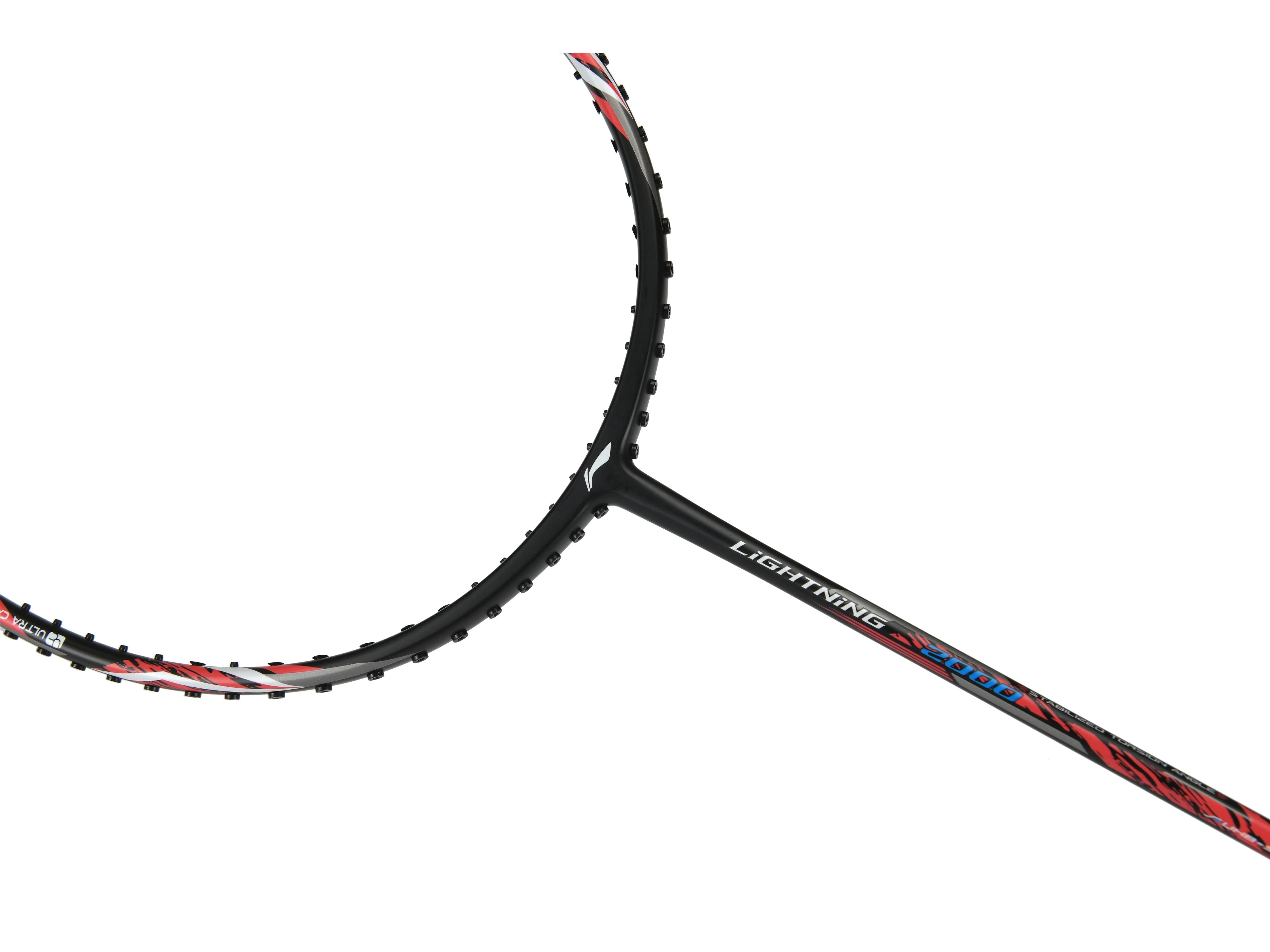 Badmintonschläger Lightning 2000 unbespannt Rot-Schwarz - AYPR010-1 - Image 3