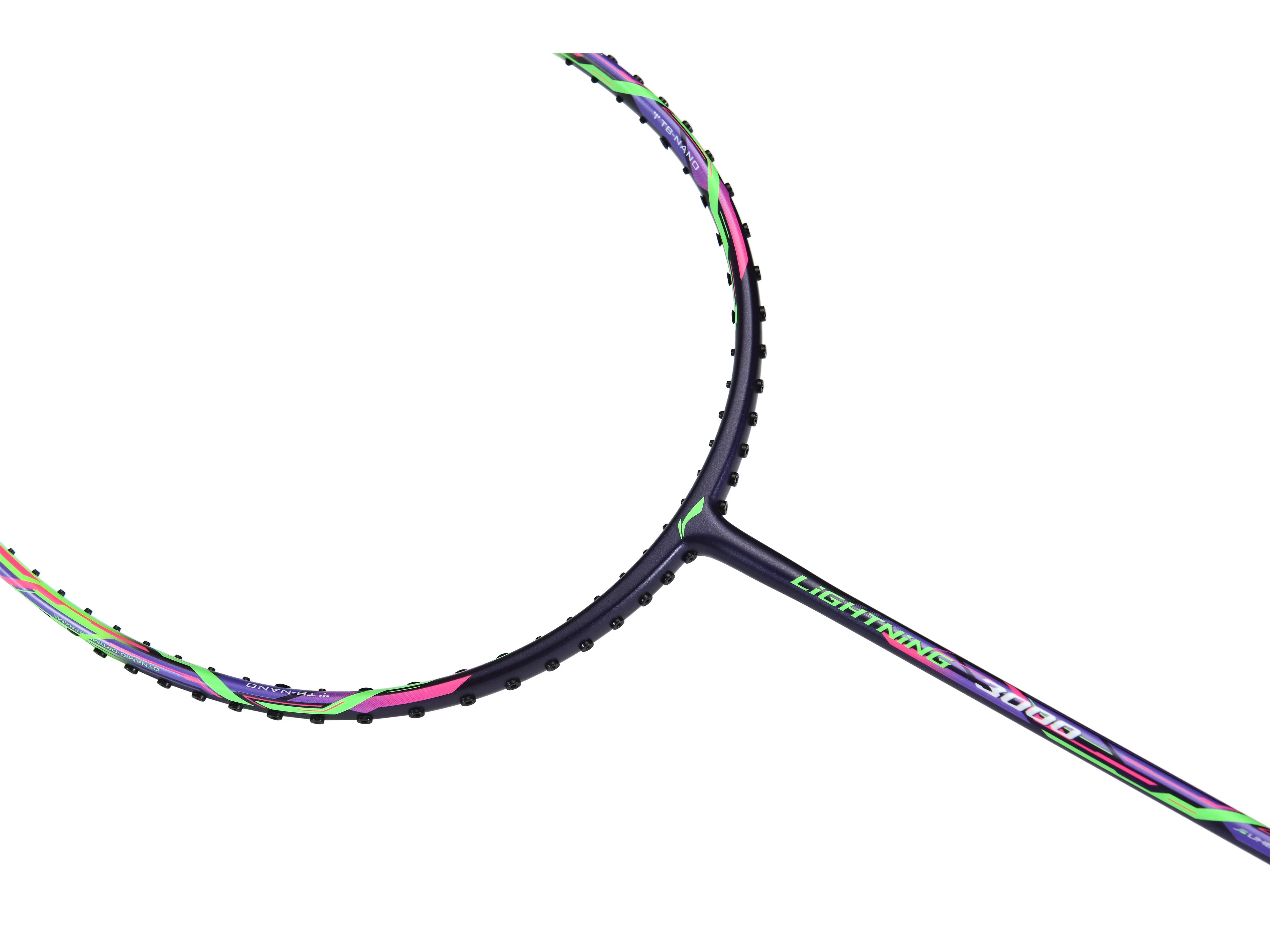 Badmintonschläger Lightning 3000 unbespannt Grün-Violett - AYPQ136-1 - Image 3