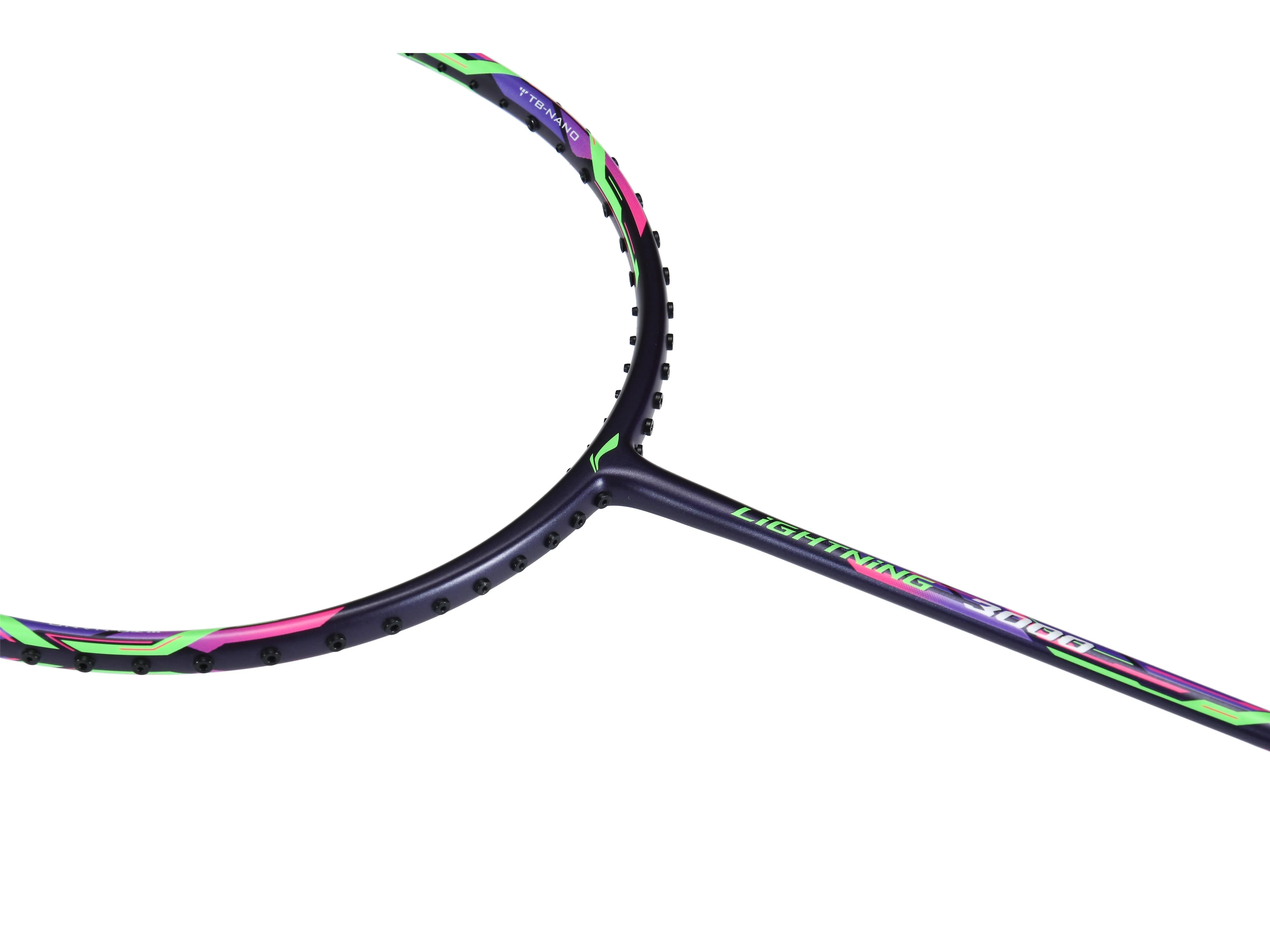 Badmintonschläger Lightning 3000 unbespannt Grün-Violett - AYPQ136-1 - Image 4