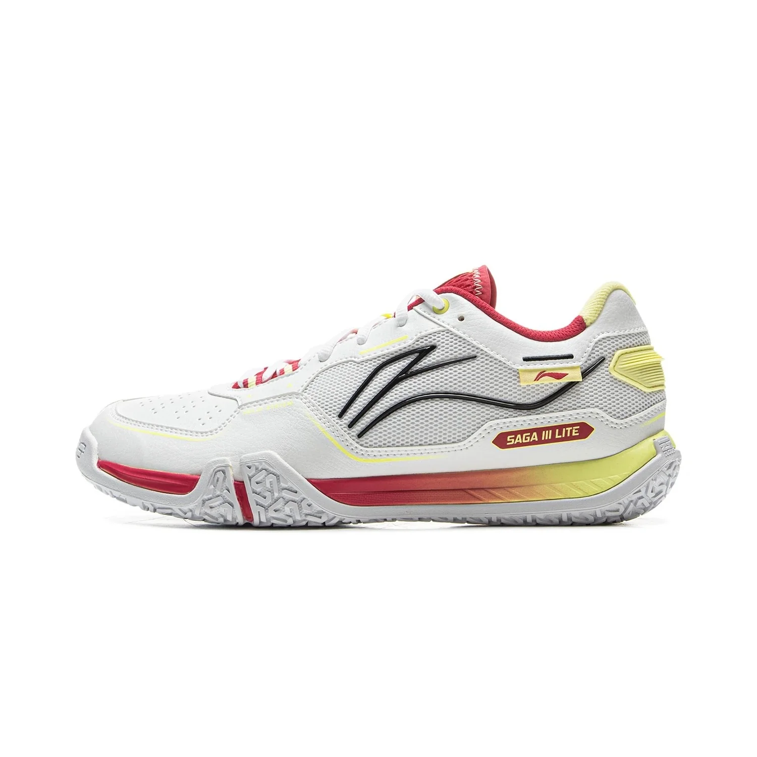 Badmintonschuh "Saga III Light" weiß/rot/gelb -AYTV003-3 - Image 3
