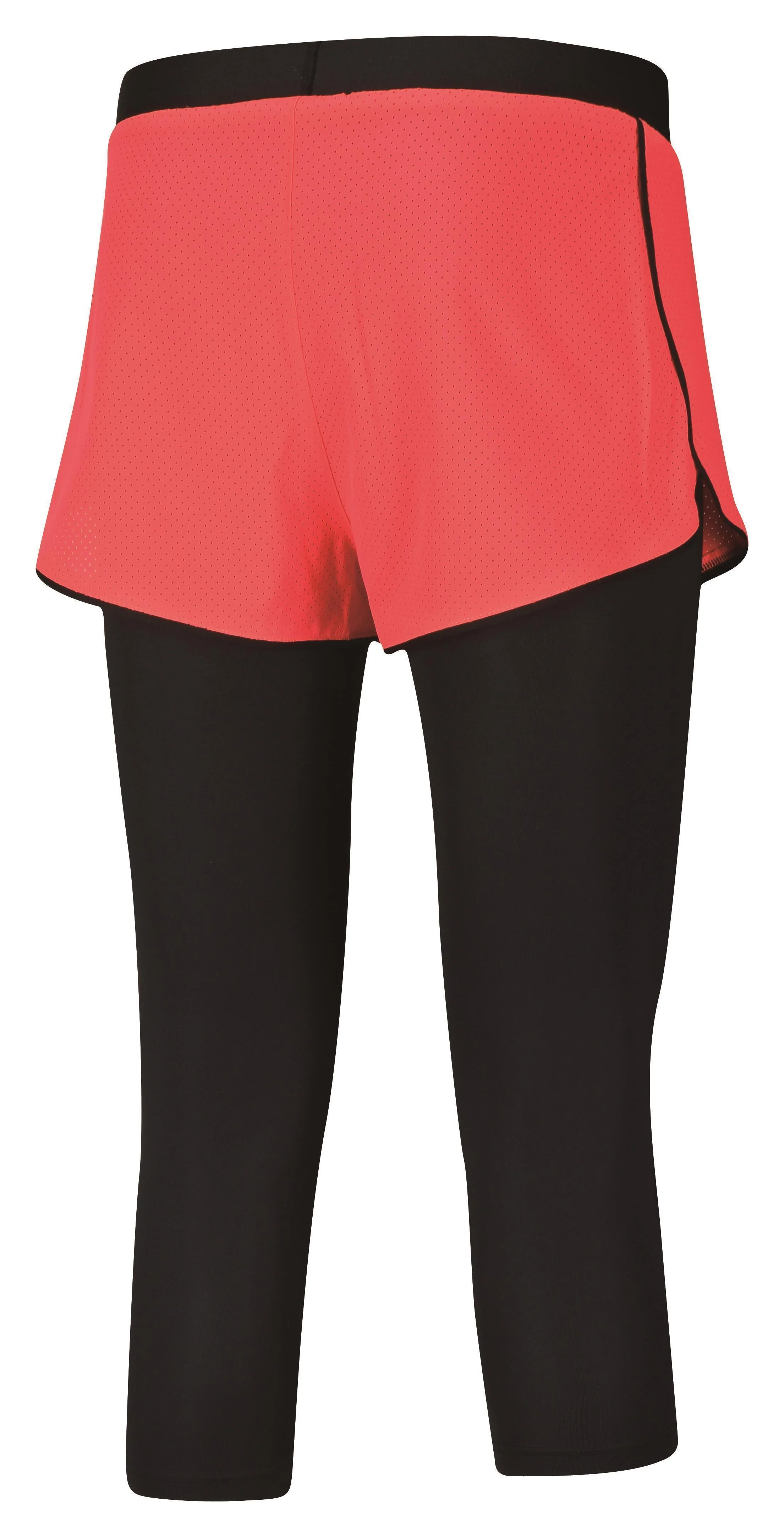 Damen Leg Warmer Sport-Shorts Red - ASKM066-2 - Image 4