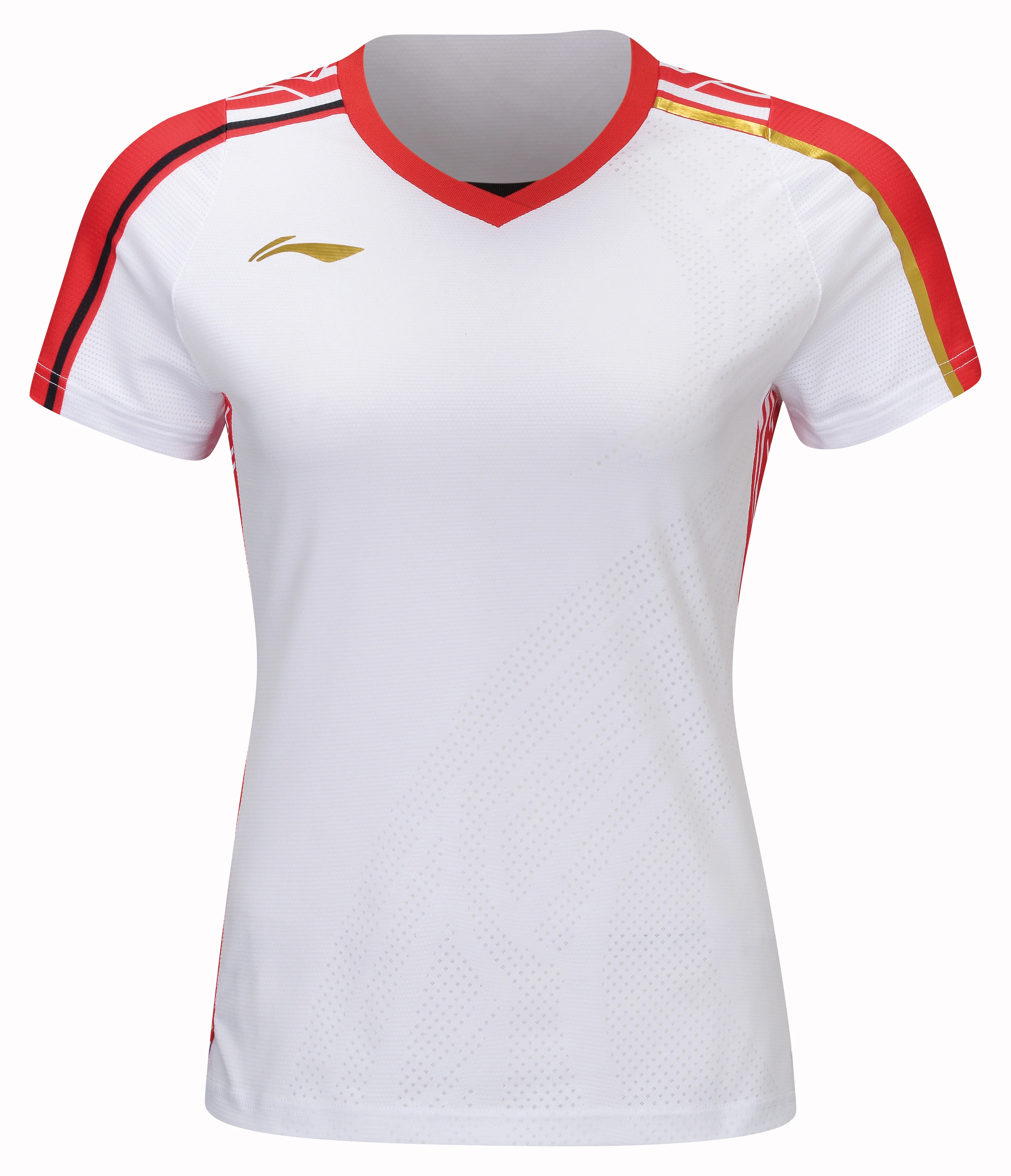 Damen Sportshirt "International Stars" weiß/rot - AAYT074-1 - Image 3
