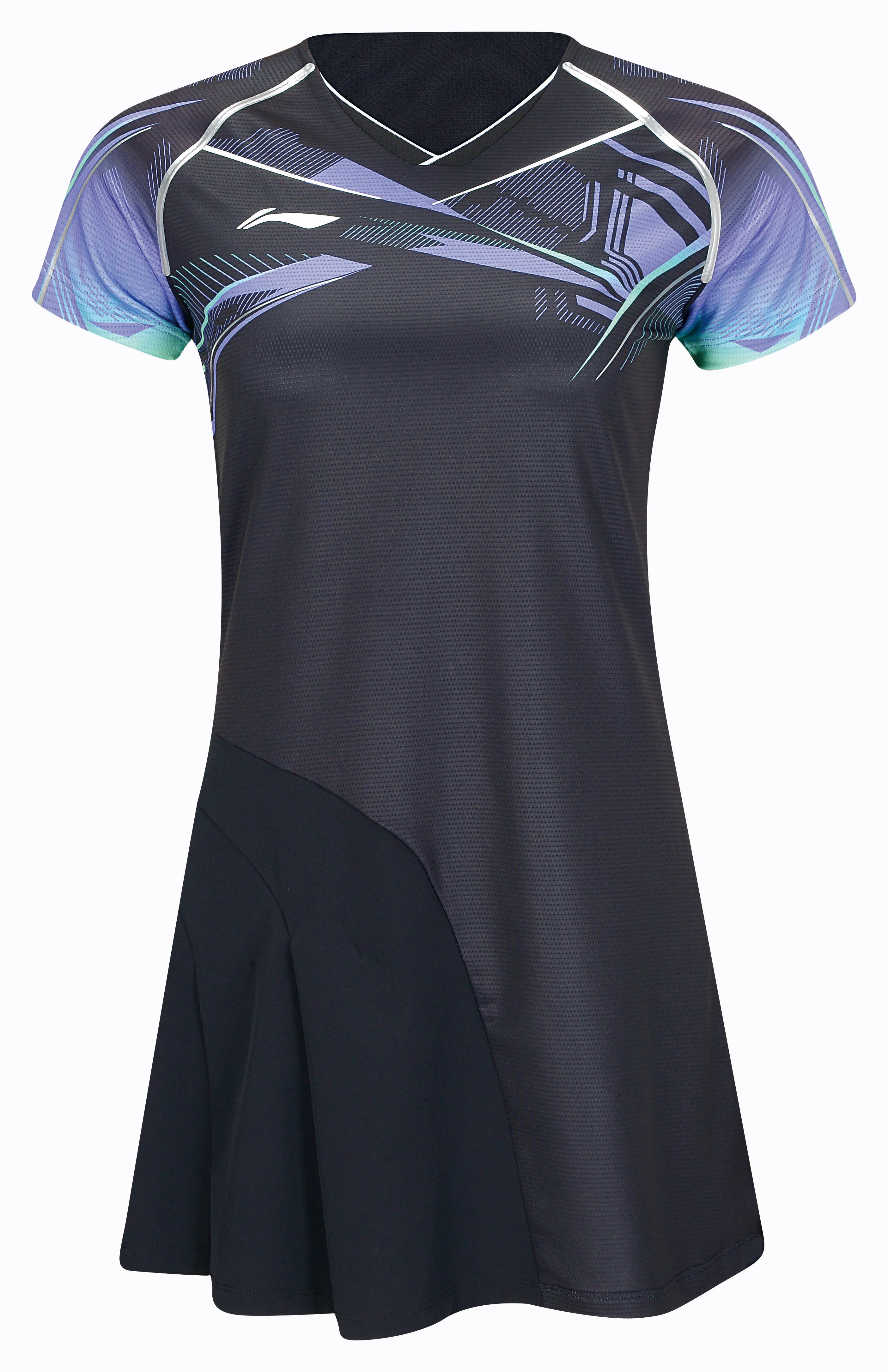 Damen Wettkampfkleid "International Players" Glacier - schwarz - ASKT096-2 - Image 3