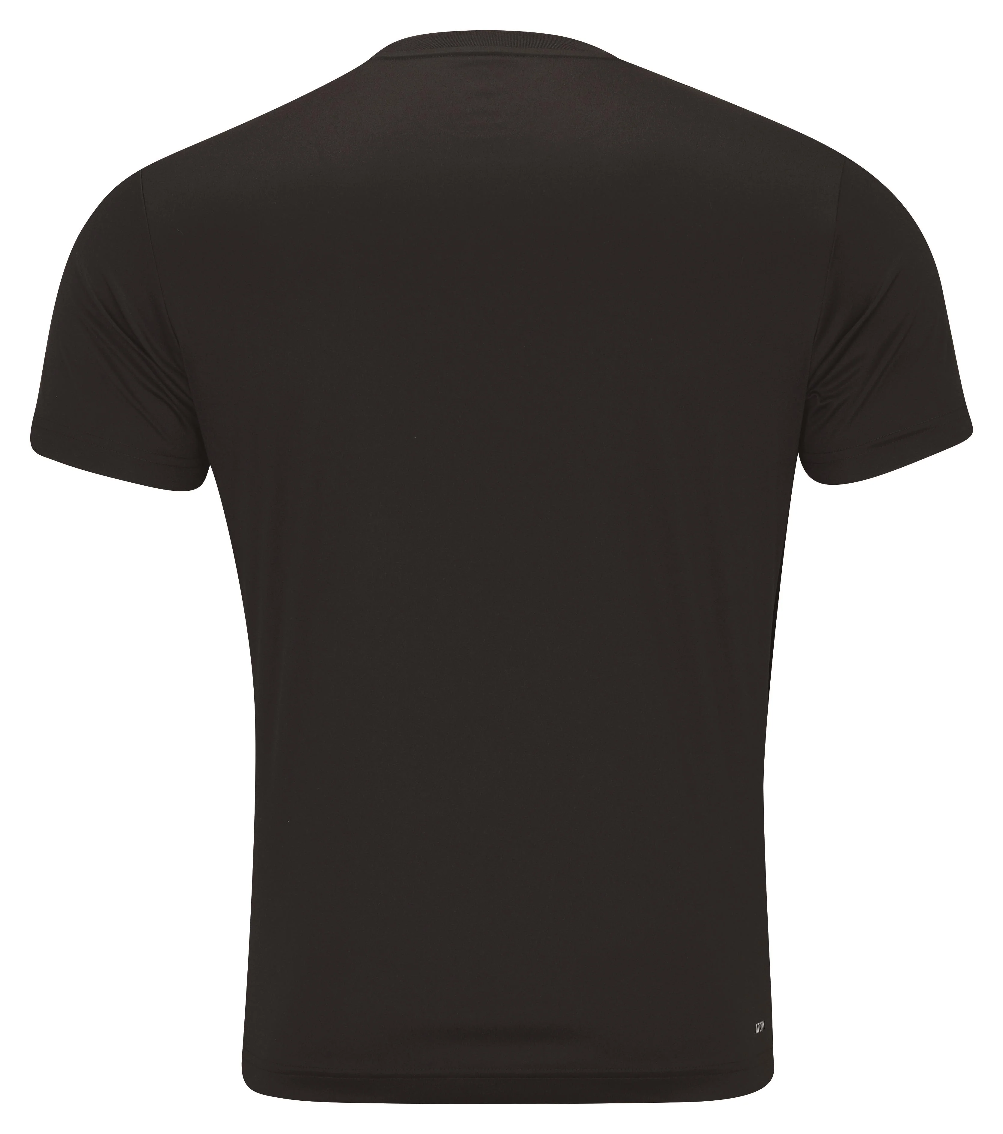 Herren Sport-Shirt Team-Line Schwarz - AHSR791-5 - Image 2