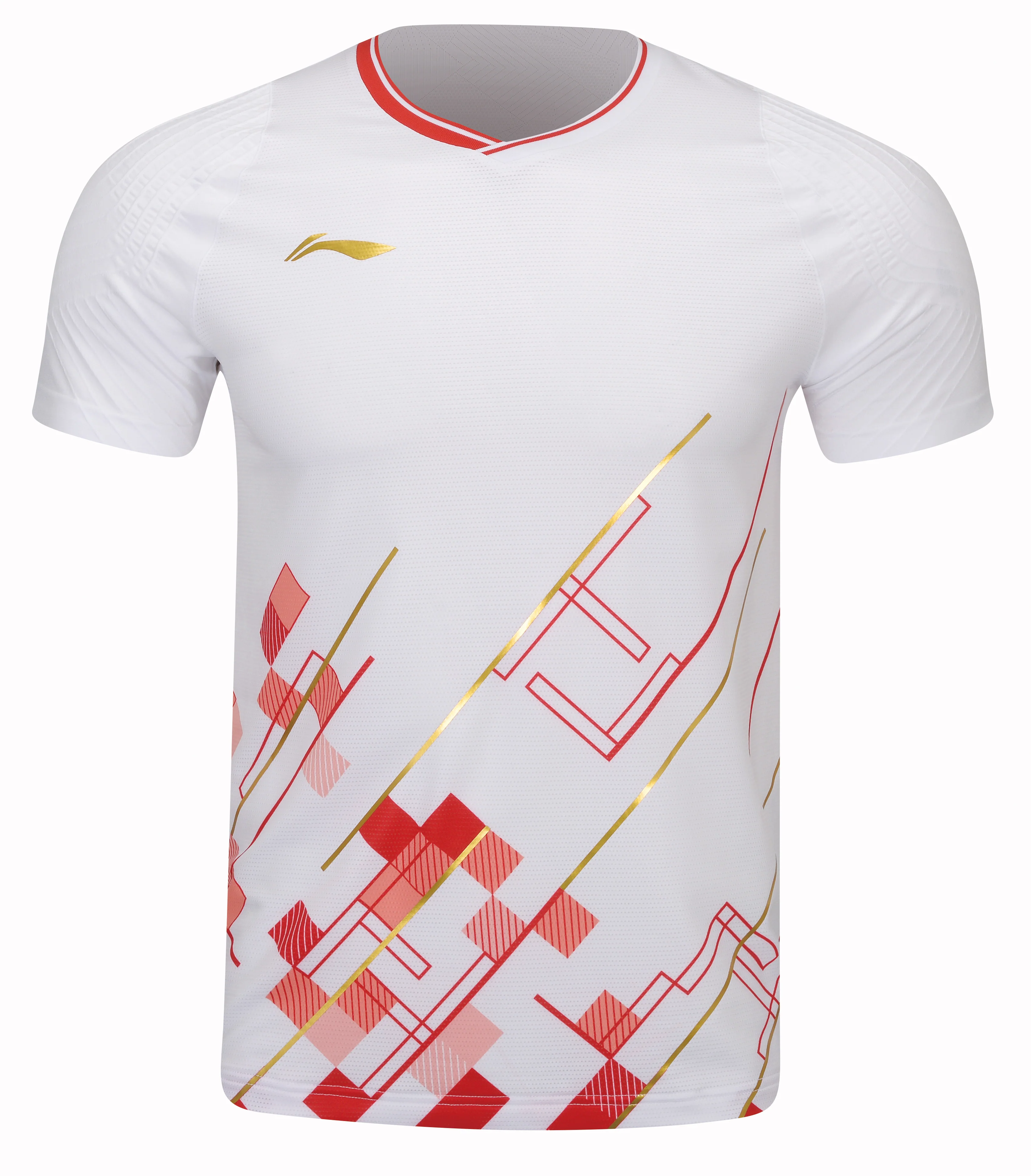 Herren Sportshirt "China Youth Team" Ltd. weiß - AAYT015-1 - Image 3