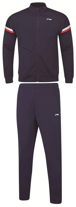 Herren Trainingsanzug Team Line dunkelblau - AWES001-1 - Image 3