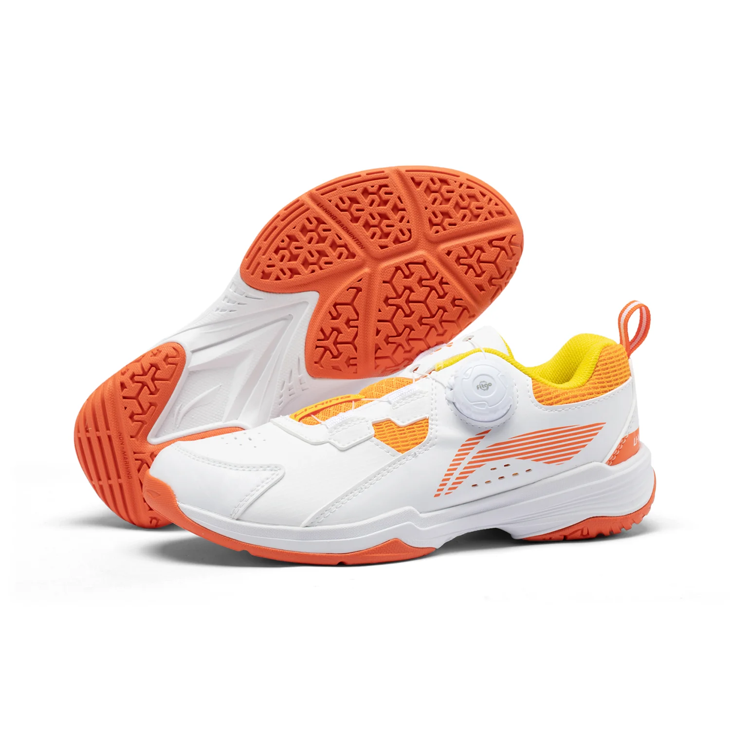 Kinder Badmintonschuh ''Almighty King'' weiß/orange - AYTT040-2 - Image 10