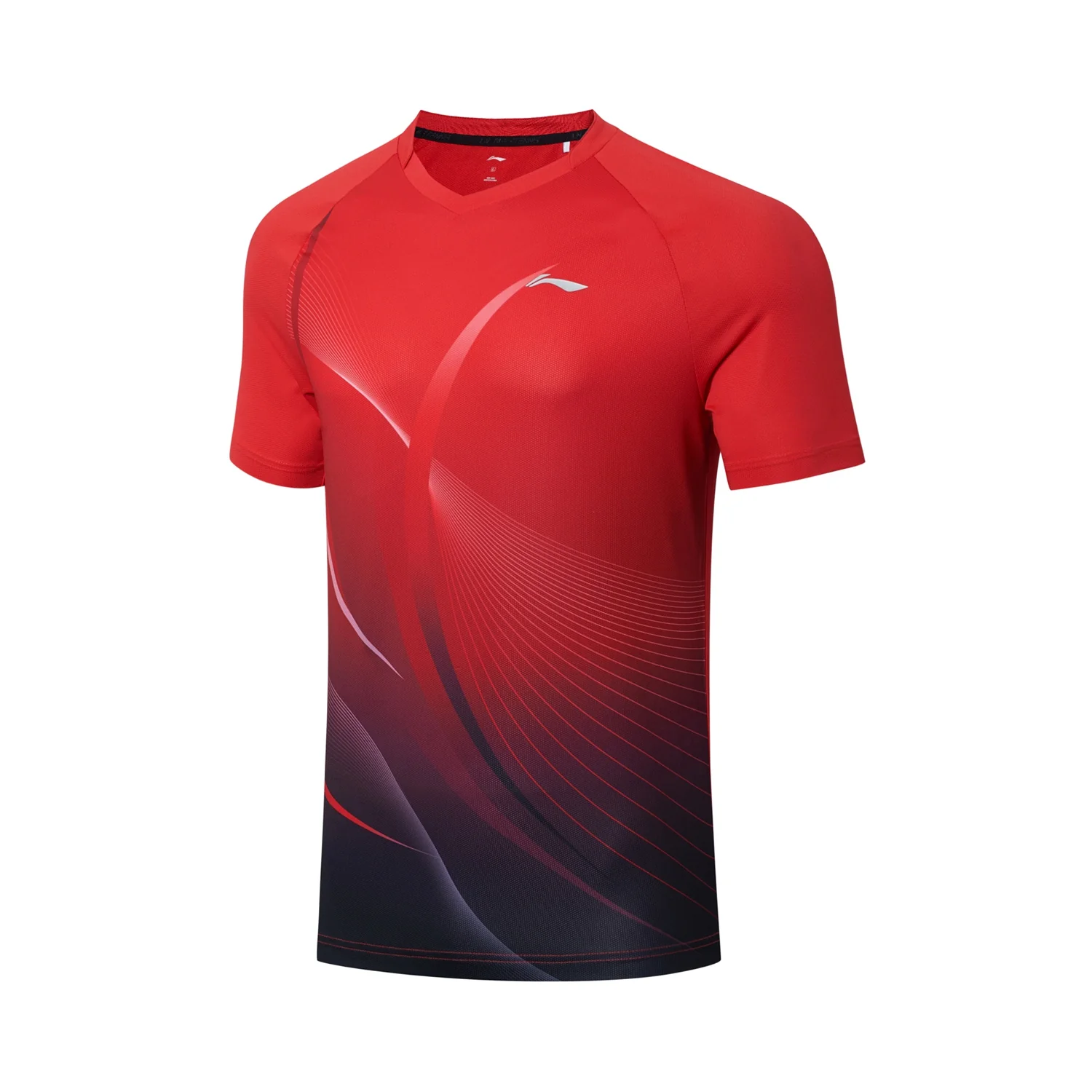 Tischtennis Herren Team Wettkampftrikot Topspin - rot-schwarz - AAYT031-6 - Image 10