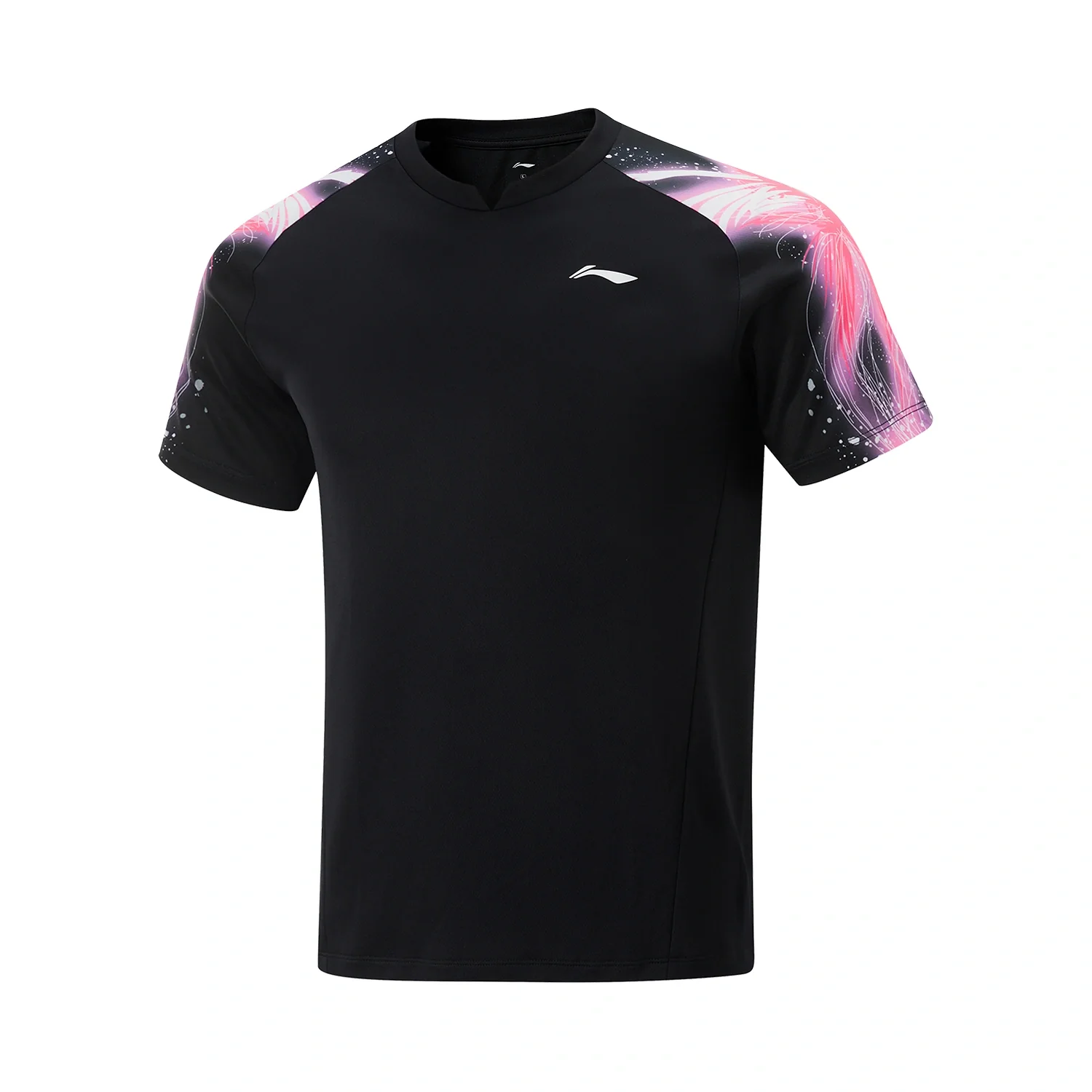 Tischtennis Unisex Star Flow Wettkampftrikot 2025 schwarz AAYV069-1