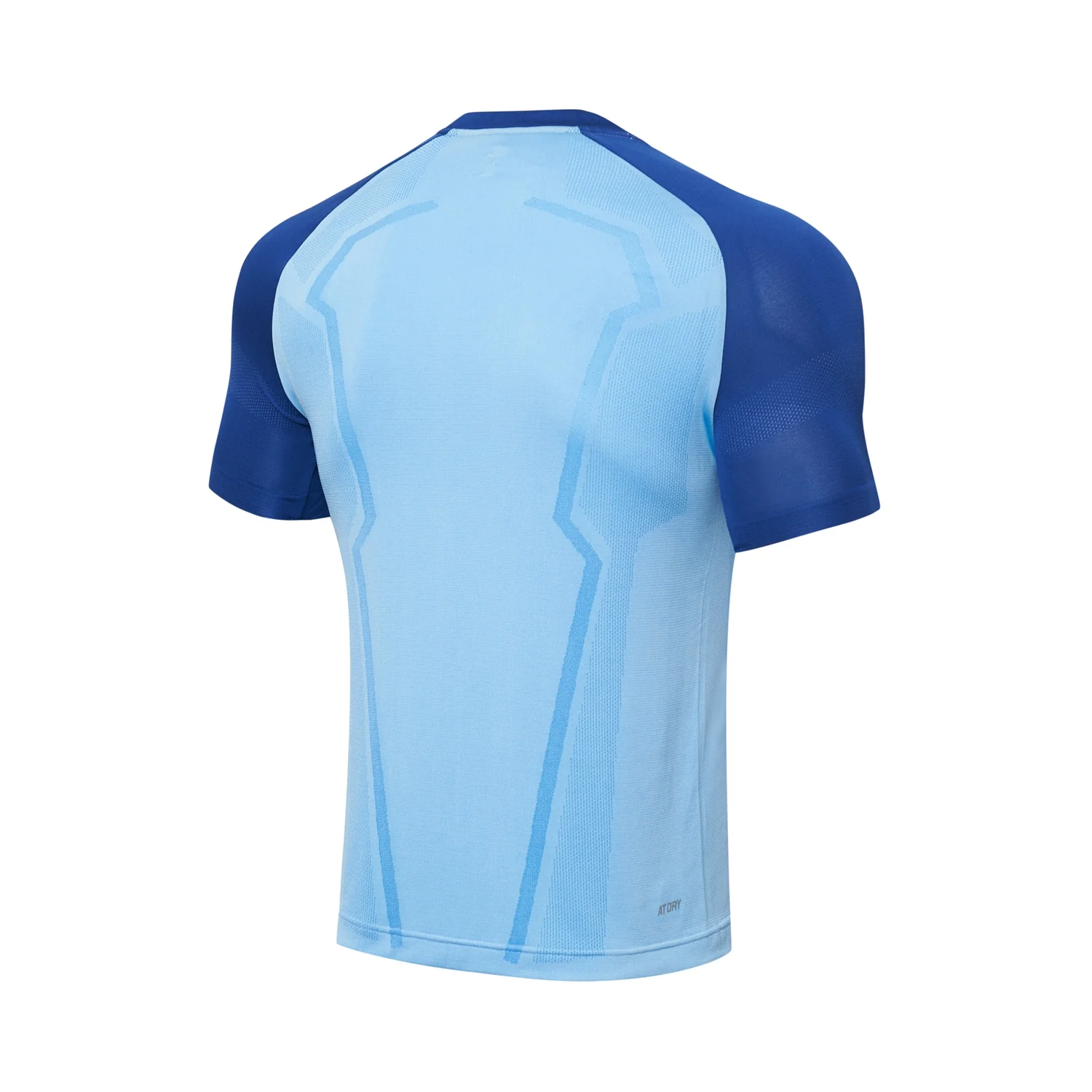 Tischtennis Unisex Wettkampf-Dress "Base" (Set aus Shirt und Shorts) hellblau + blau - AATT003-2 - Image 3