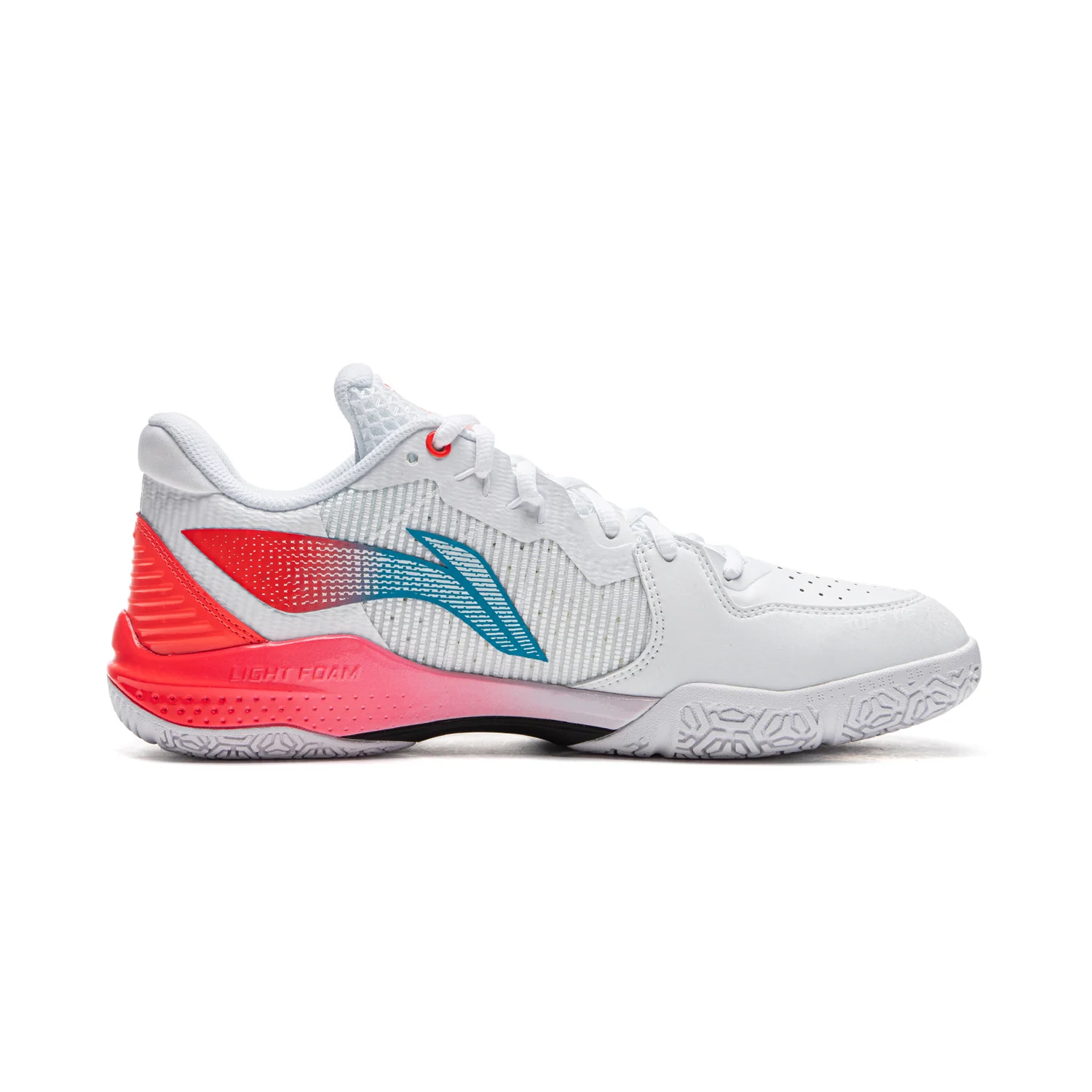Unisex Badmintonschuh Donner 2 - weiß/rot - AYZU015-2 - Image 2