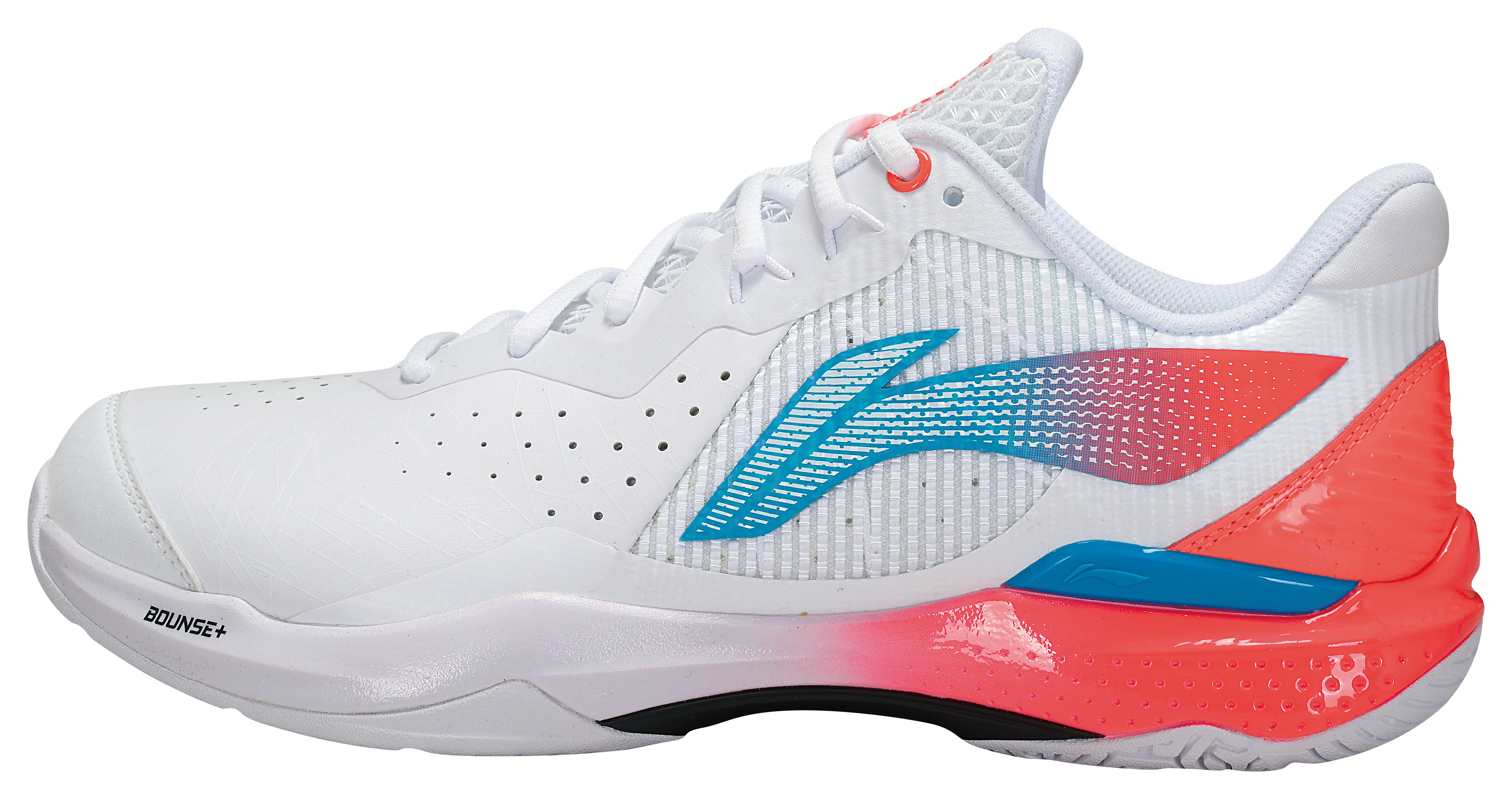 Unisex Badmintonschuh Donner 2 - weiß/rot - AYZU015-2 - Image 3