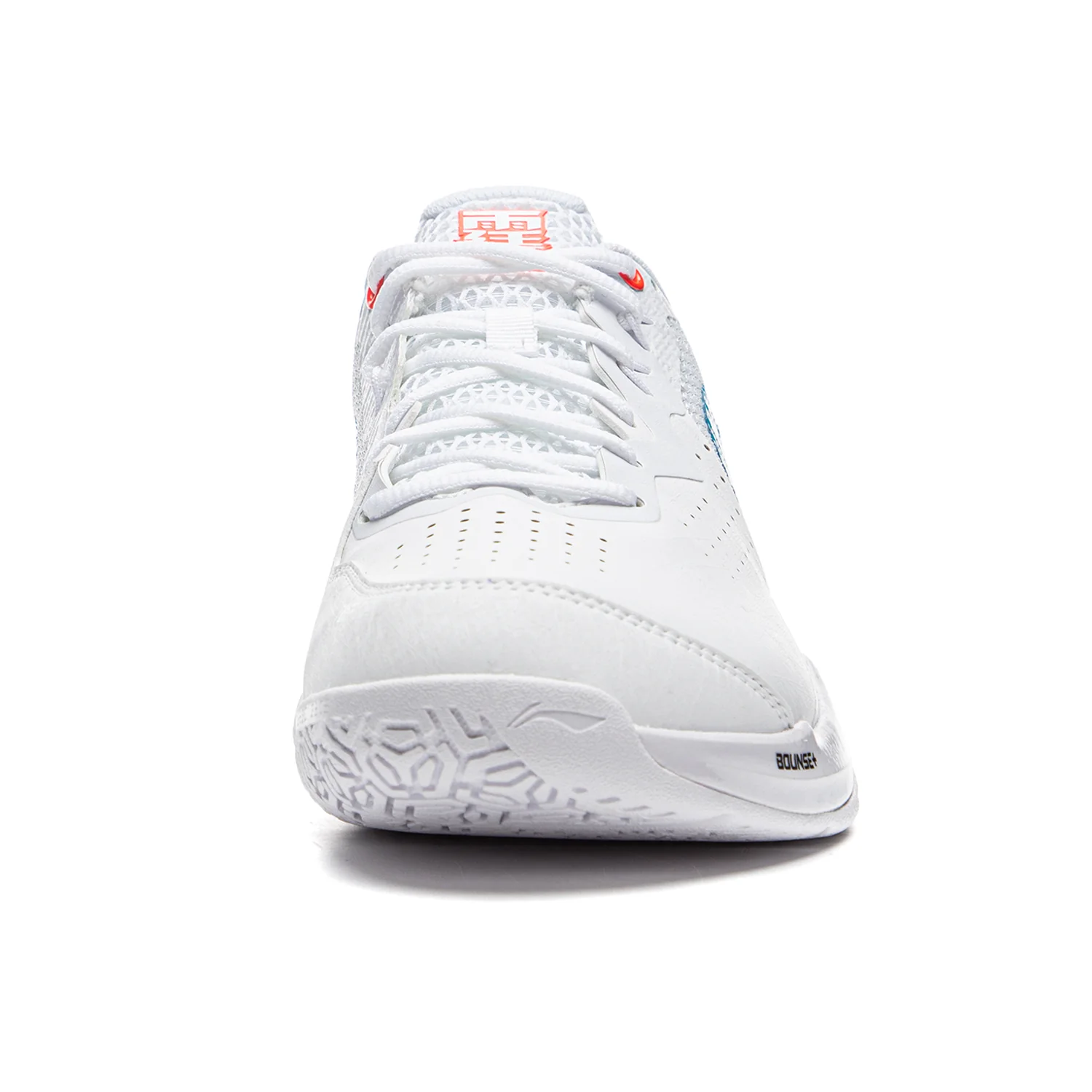 Unisex Badmintonschuh Donner 2 - weiß/rot - AYZU015-2 - Image 4