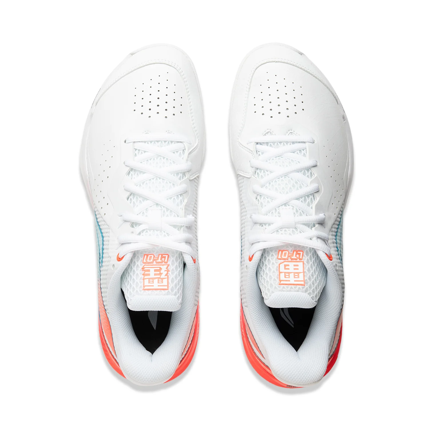 Unisex Badmintonschuh Donner 2 - weiß/rot - AYZU015-2 - Image 6