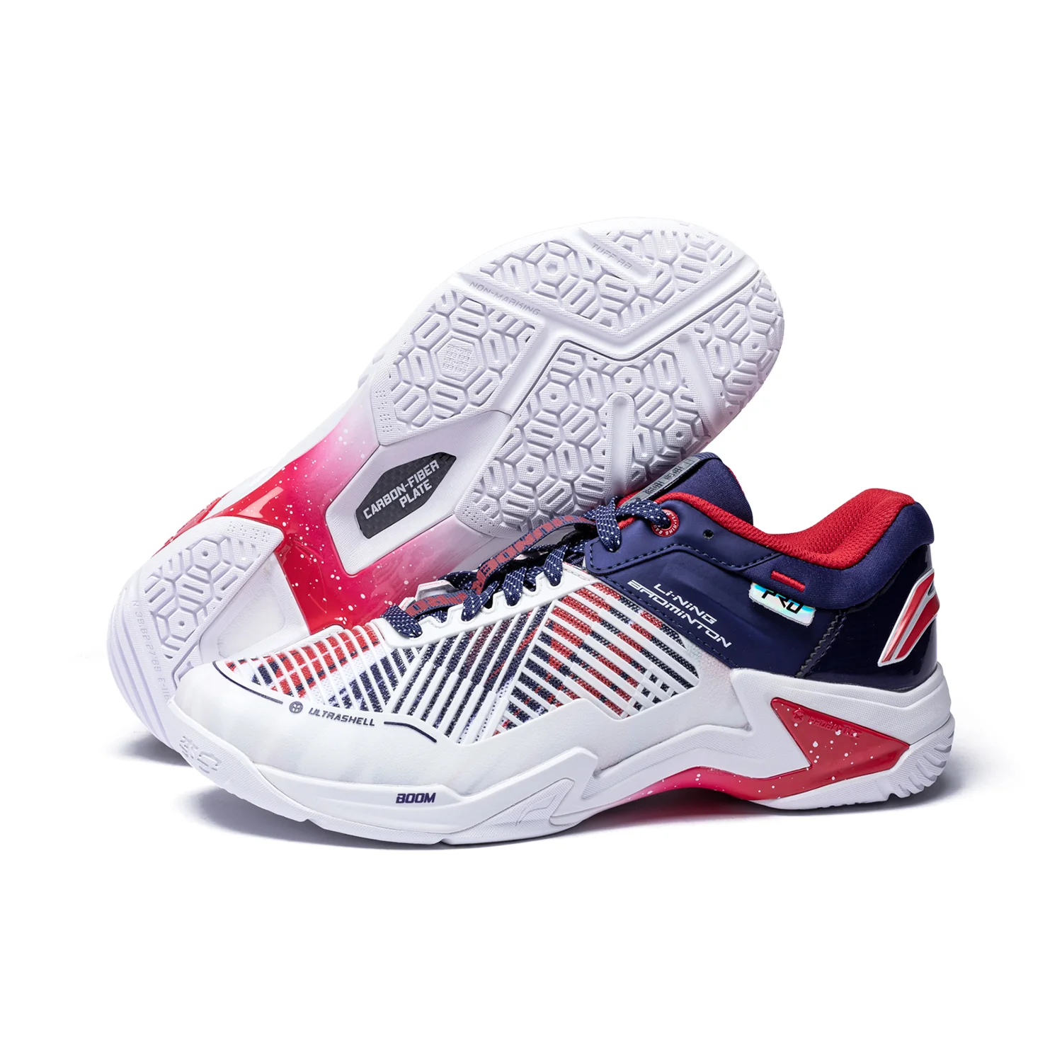 Unisex Badmintonschuh Donner Pro weiß/blau - AYAT009-3 - Image 3