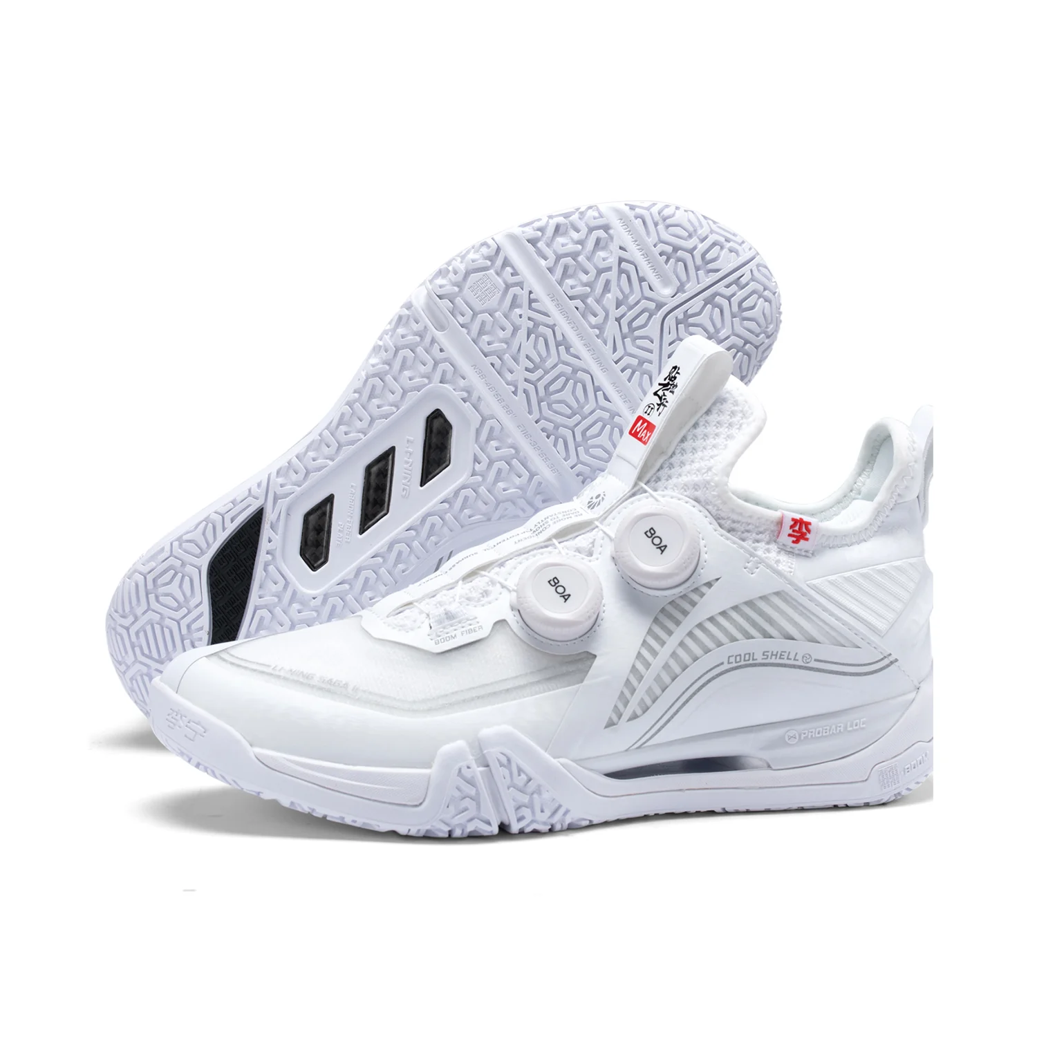 Unisex Badmintonschuh Saga 2 BOA Max - weiß - AYAT001-1 - Image 3