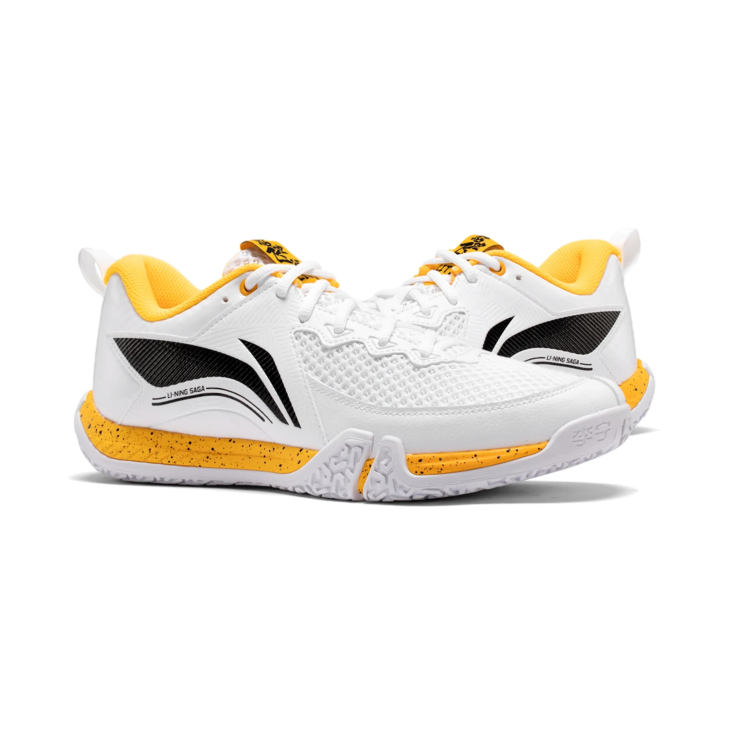 Unisex Badmintonschuh "Saga II Lite" weiß - AYTT003-3 - Image 4