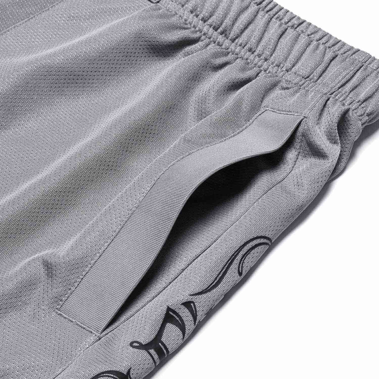 Unisex Basketball-Short "Anti-Warrior" Badfive BIG Grau-Schwarz - AAPT045-9 - Image 5