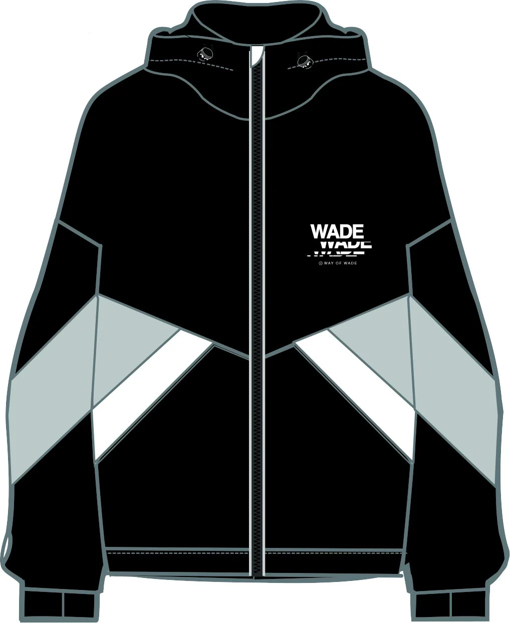 Unisex Basketball Windbreaker Wade schwarz - AFDT307-1 - Image 2