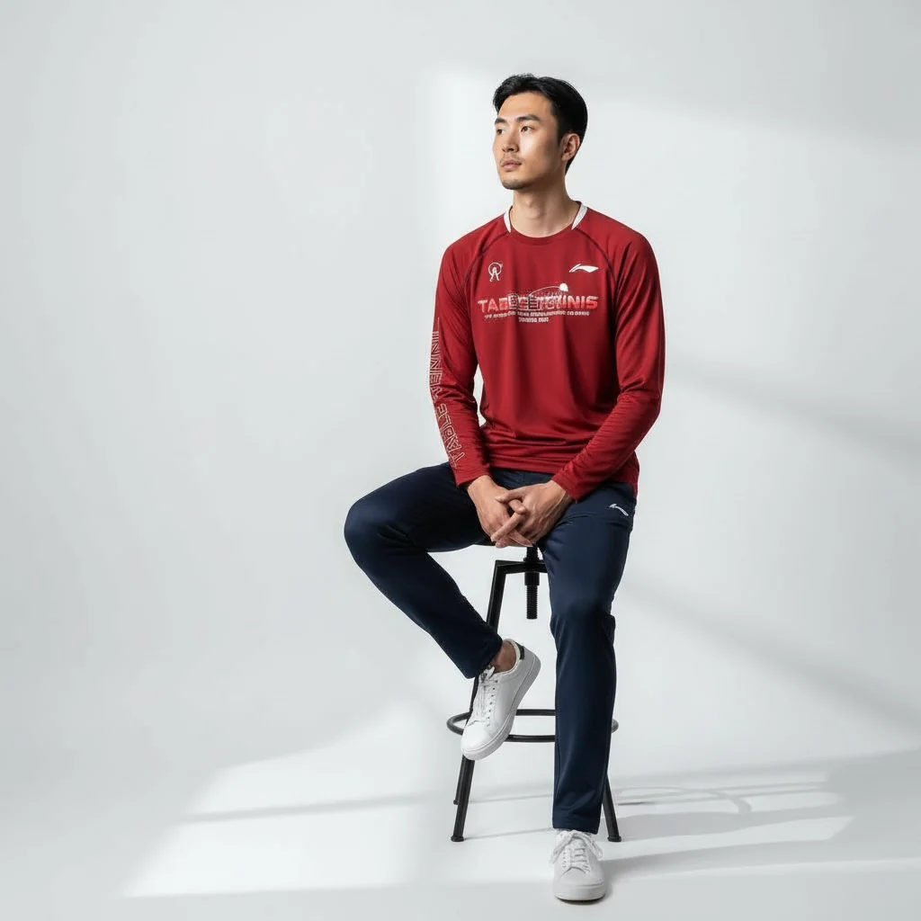 Unisex Langarm-Shirt "BUSAN" - rot - ATLU195-2 - Image 2
