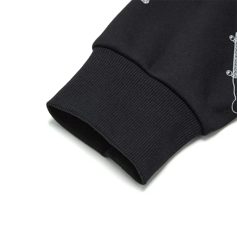 Unisex Skateboard Casual Hoody "Boards" schwarz - AWDT955-1 - Image 6