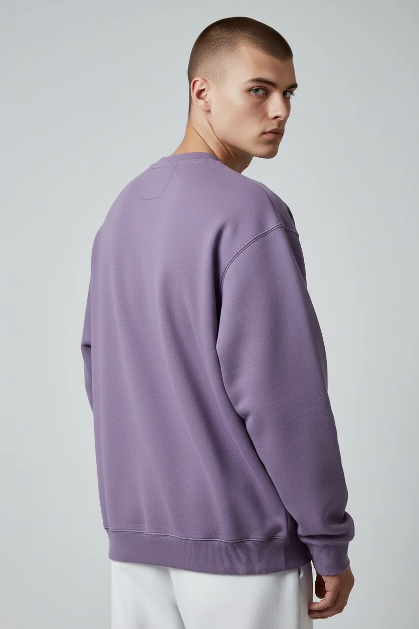 Unisex Skateboard Casual Sweater "LN FIRE" lila - AWDT949-2 - Image 3